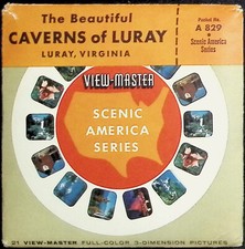 The Beautiful Caverns Of Luray Virginia 1955 - 3d View-Master 3 Reel Packet