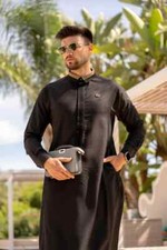Al Ameer Lawung Mens Thobe Jubba Arab Islamic Long Dress Muslim Dishdasha AA2408