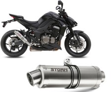 Terminali Scarichi Storm by Mivv Gp acciaio inox per Kawasaki Z 1000 2014 > 2016