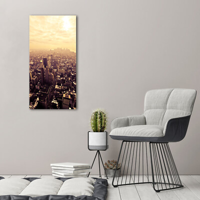 Tableau Sur Verre Trempé Tulup - Format 50x100cm - Image New York Ouest - Style Moderne - Neuf