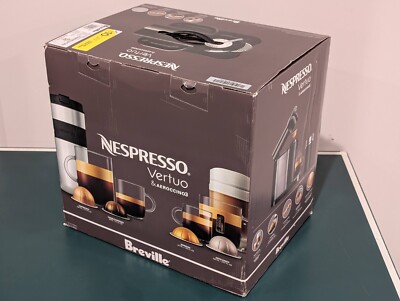 Breville Vertuo & Aeroccino3 Pod Coffee Machine Chrome (BNV250CRO1BUC1) NIB