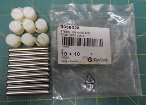 FlexLink 9 Steel Pin XMTD & 8 Pivot XBTT 5056028 080520 2in Pin Length 0.2in Dia