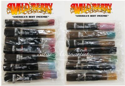 Wildberry Incense Sticks 11'' Strong Scents 100's / Pack  BUY 1 GET 1 25% OFF 
