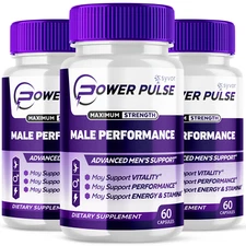 Power Pulse Advanced Supplement for Men with Natural Ingredients 180 Capsules
