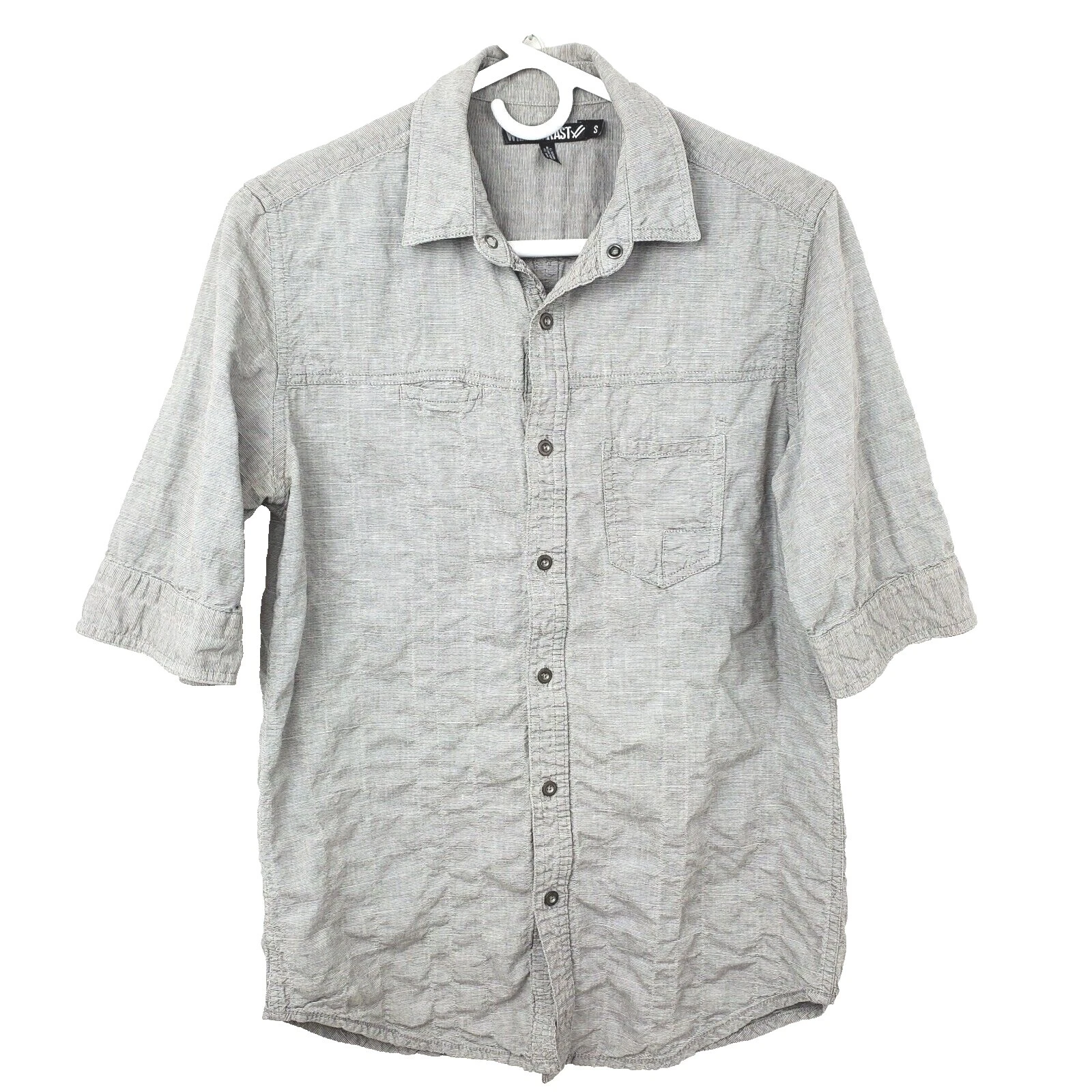 Camisas masculinas casuais de algodão com botões William Rast