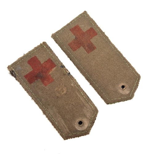 WW1 Russian Army Shoulder Boards Imperial Medical Troop 1915 Original