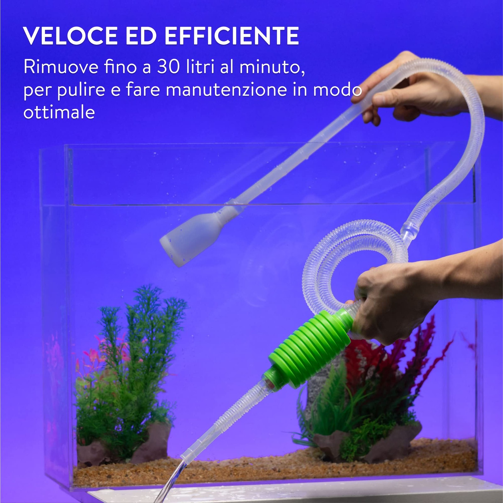 Sifone per Acquario Luigi's - Pompa Manuale per Pulizia foto 5