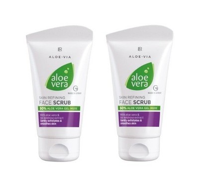 2x LR Aloe Vera Hautverfeinerndes Gesichtspeeling Aloe Skin Refining Face Scrub