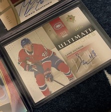 Upper Deck Ultimate Phenoms Lane Hutson Gold Auto Rookie /25 Montreal