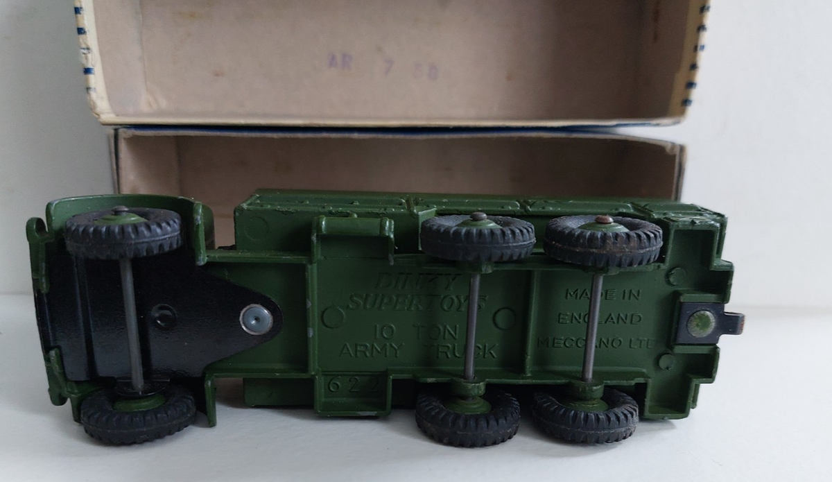 DINKY SUPERTOYS 622 10-TON ARMY TRUCK - VERY/GOOD CONDITION IN