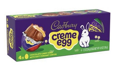 Cadbury Creme Eggs Chocolate Candy 4 Pack 4.8oz Exp 7/2026