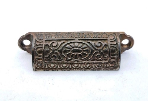 Antique/Vintage Bin Pull Apothecary Drawer Pull Handle Cast Iron Hardware