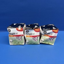 Lot of 3 GE Halogen 90W PAR38 Outdoor Floodlight Bulbs 1310 Lumens 20763