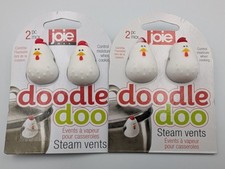 2 x JOIE Doodle Doo Steam Vents - Control moisture when cooking