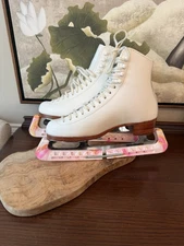 Riedell Ice Skates Women Size 6.5 MK Sheffield Professional Freestyle Blade