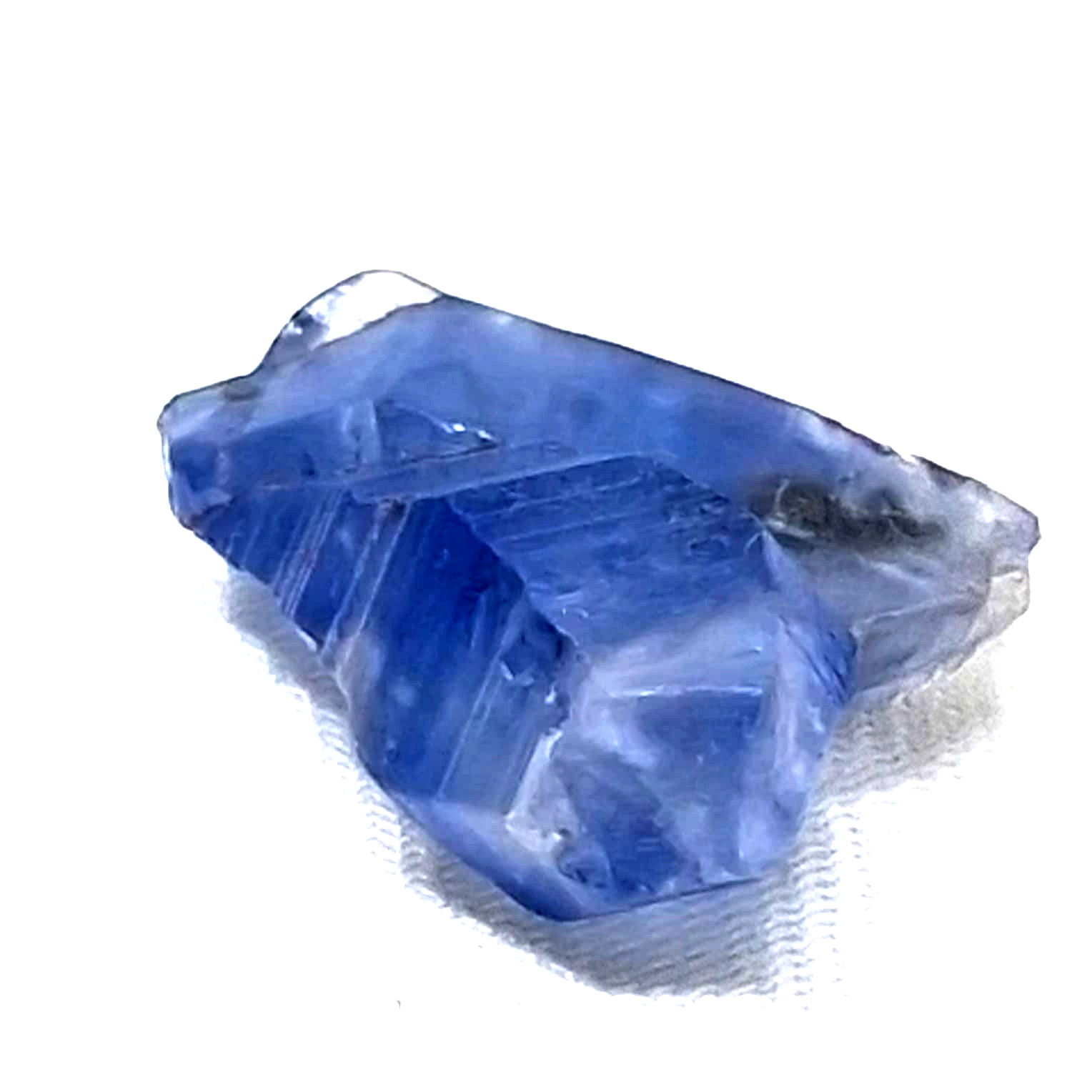 Natural Blue Sapphire Crystal 16.80 ct – Rare Rough Ceylon Sapphire Gemstone Gem