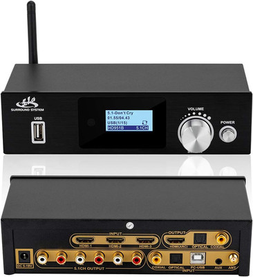 5.1 Surround Sound Decoder Separator Converter for DTS AC3, 4K 60Hz HDMI 3 in 1 