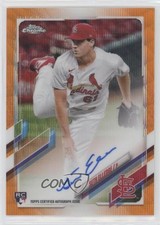2021 Topps Chrome Rookie Orange Wave Refractor 23/25 Seth Elledge Auto 8k4