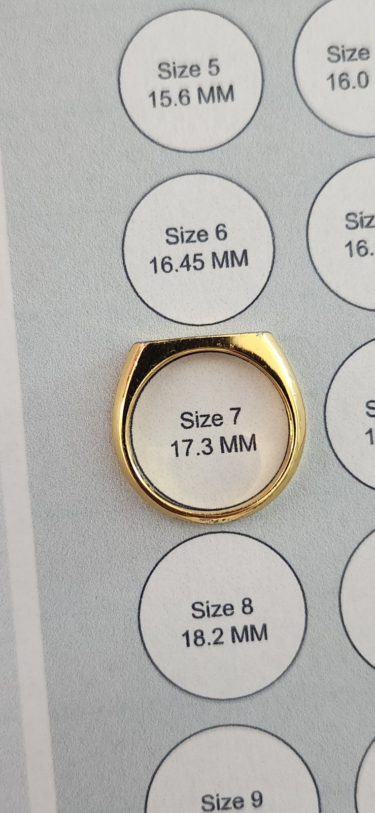 Minimal Flat Bar Rectangular unisex ring. Gold pl… - image 9