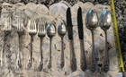 Queen's Lace by International Sterling Silver Flatware 2 Sets & 2 Serving