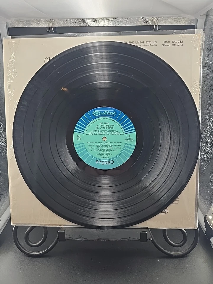 Living Strings The Spirit Of Christmas With The Living Strings LP1963 In Shrink  - Image 4 of 4