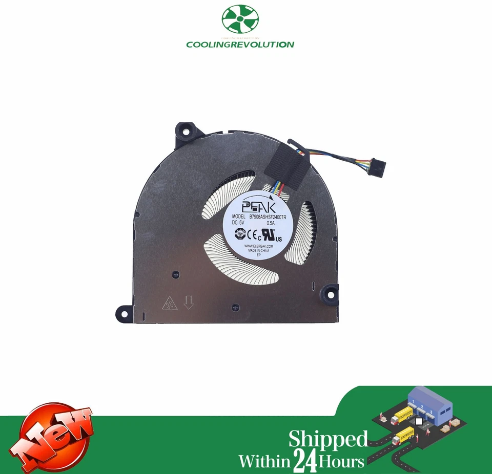 Original CPU Cooling Fan for Lenovo Legion Go S B7908ASHSF2400TR 5F10S14205 - Image 2 of 2