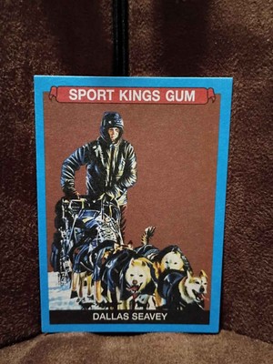 2023 Sport Kings Gum Vol 4 Dallas Seavey Sled Dog Card #134 Blue Border
