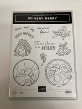 Stampin' Up So Very Merry Stamp Set Christmas, Holiday