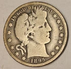 1895-O Barber Half Dollar, Tough VG++ Better Date