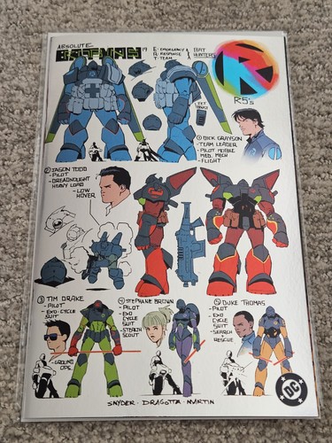 Absolute Batman #19 Nick Dragotta Foil Character Sketch Felix Comic Art Variant