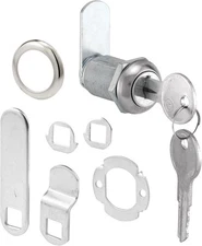 Keyed Metal Cam Lock for Drawers and Cabinets - Secure File and Office Storage