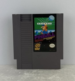 Pinball Nintendo NES Vintage Game Cartridge With Manual