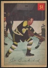 1954-55 PARKHURST BOSTON BRUINS BILL QUACKENBUSH CARD #51 GRADE GOOD-EXCELLENT