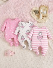 Strampler❤️Baby❤️0-1Monate Gr 50-56❤️3 er Set❤️Einteiler❤️Geschenk❤️Mädchen❤️
