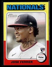 2024 Topps Heritage #423 Jose Ferrer Rookie Card Washington Nationals