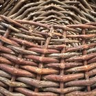 True Vintage! Brown Wicker Woven Hanging Basket or Wall Pocket. 12x9. — photo 3
