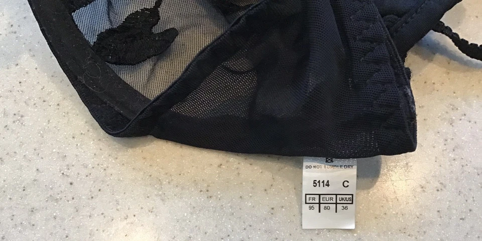 Sujetador con aros y encaje negro Aubade Foto 4 de 4