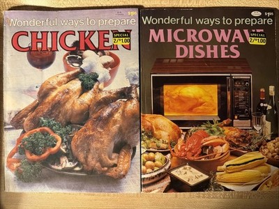 VTG ''Wonderful Ways To Prepare Chicken'' And  Mictowave Dishes  by Jo Ann Shirley