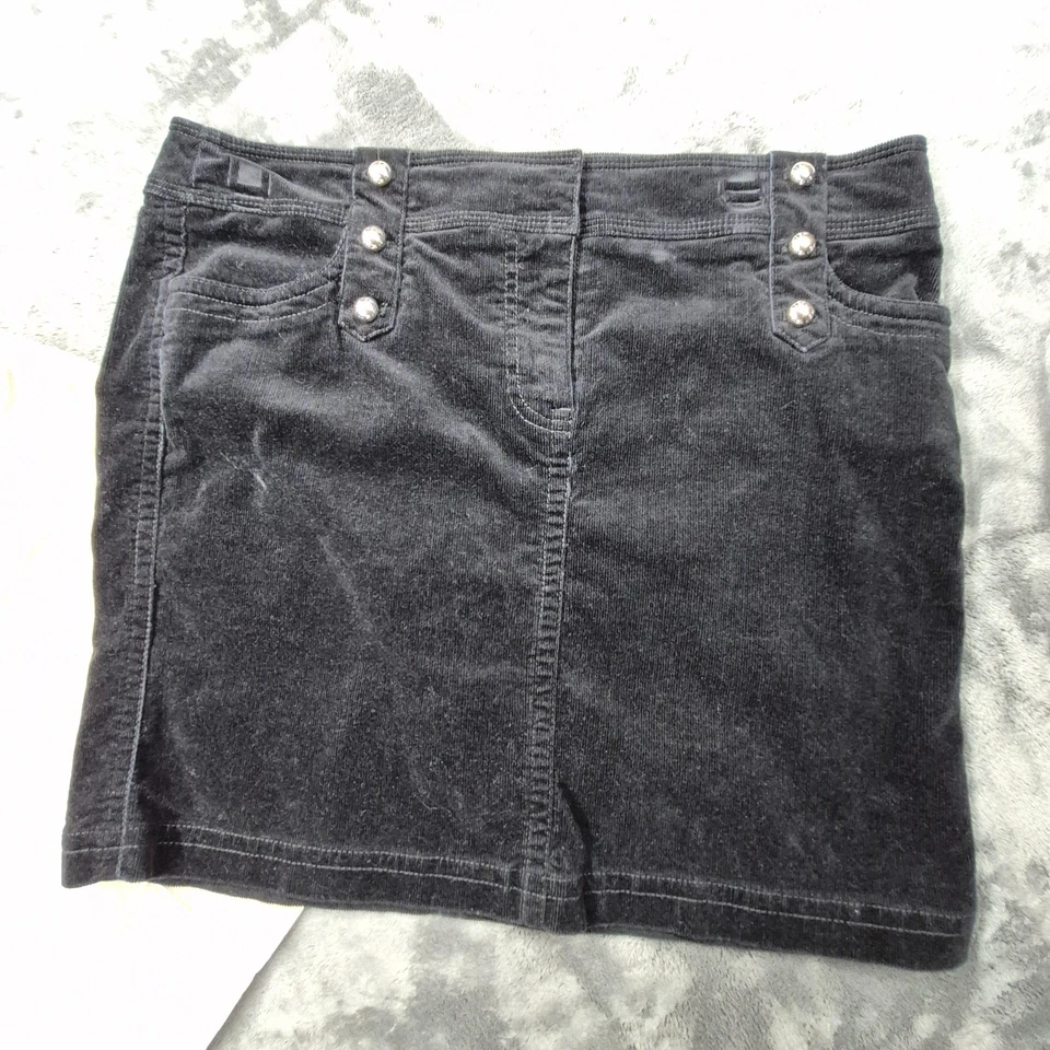 Mini lote de 2 faldas de pana tostadas negras para mujer White House Black Market Foto 2 de 4