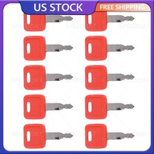 10Pcs Ignition Key For Hitachi John Deere Zex Excavator Heavy Equipment USA