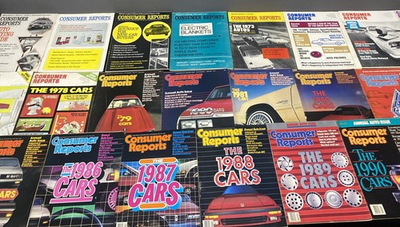 #ad Consumer Reports Magazine Lot 1967 90 Lot Of 22 16 Annual Auto Issues Vintage $99.00