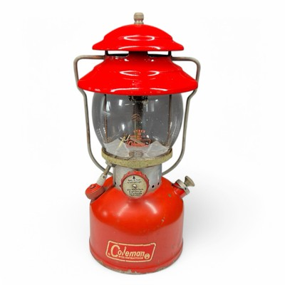 #ad Coleman Single Mantle Gas Lantern 200A Red $190.00