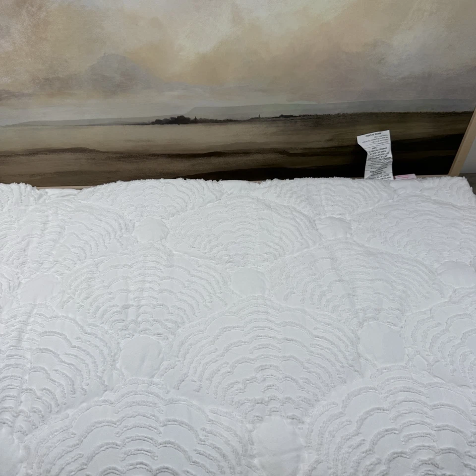 Edredón Pottery Barn T Lilly Pulitzer Tropical Shell Jacquard Recortado King Spot OB Foto 2 de 4