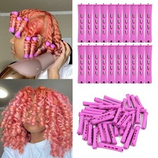 20pcs Women's Perm Rods Set for Natural Hair: 2 1 Count Pack of 20 , Purple