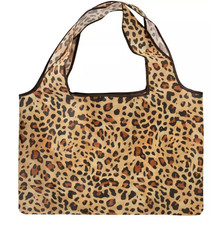 Leopard Print Folded Tote Bag New