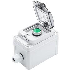 IP67 Button Switch Outdoor Waterproof Box Green Self-Locking Junction Box But...