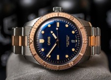 Oris Divers Sixty Five 65 Steel Bronze Blue 40mm Original presentation. VGC