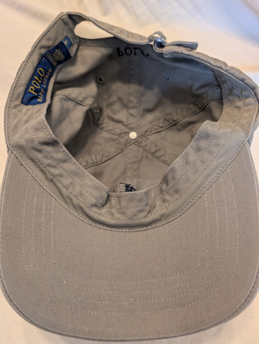 Polo Ralph Lauren Hat Cap Men Strap-back Gray Twill T24 | eBay