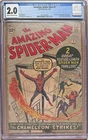 Amazing Spider-Man #1 CGC 2.0 1963 1st Issue Chameleon J Jonah Jameson