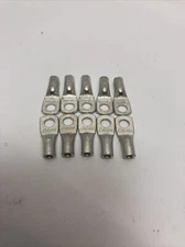 10 Burndy Compression Lug Terminals 12-10 Gauge Wire 7/16” Strip Lg 8-19 Stud